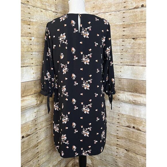 A NEW DAY FLORAL CLASSIC CASUAL CHURCH WEDDING GUEST LOOSE FLOWY DRESS SZ. MED - Picture 3 of 7